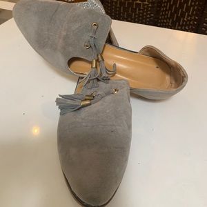 Gray suede shoes / Oxford